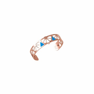 Bracelet manchette Les Georgettes Les couleurs Sunrise doré rose, 14mm
