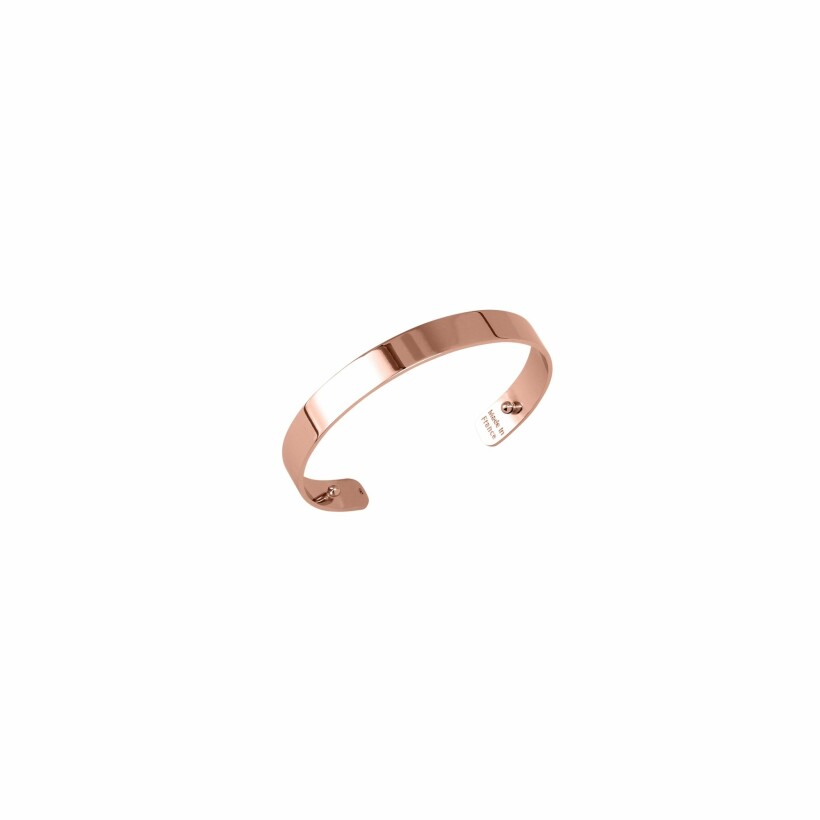 Bracelet manchette Les Georgettes Les Essentielles Bandeau doré rose, 14mm