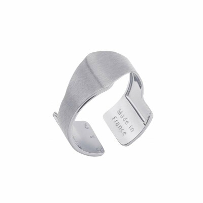 Bague Les Georgettes for Men Asymétrie argentée, taille S (60)