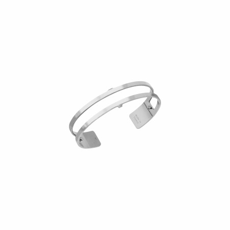 Bracelet manchette Les Georgettes for Men Double argenté, 14mm