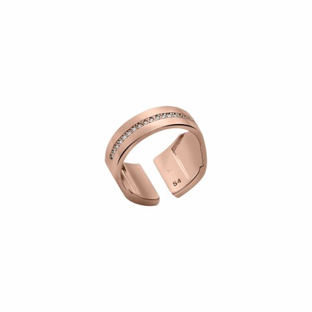 Bague Les Georgettes Les Précieuses Bandeau dorée rose, taille 56