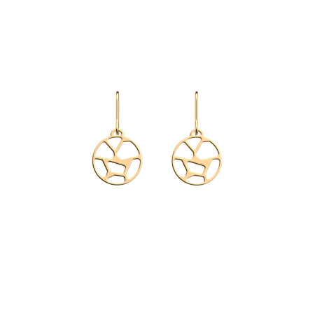 Boucles d'oreilles Les Georgettes Les Essentielles Girafe dorées, 16mm