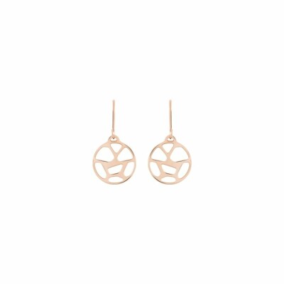 Boucles d'oreilles Les Georgettes Les Essentielles Girafe dorées rose, 16mm