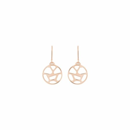 Boucles d'oreilles Les Georgettes Les Essentielles Girafe dorées rose, 16mm