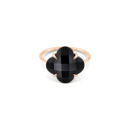 Bague Morganne Bello Victoria en or rose et onyx