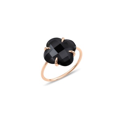 Bague Morganne Bello Victoria en or rose et onyx