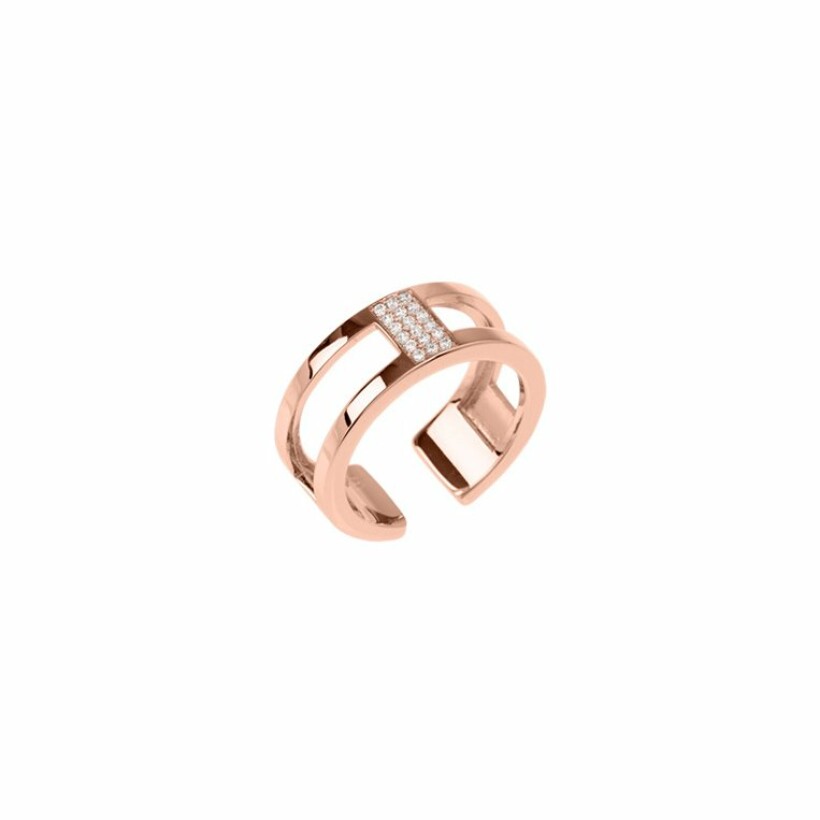 Bague Les Georgettes Les Precieuses Barrette dorée rose, taille 58