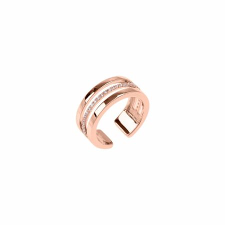 Bague Les Georgettes Les Precieuses Paralleles dorée rose, taille 54