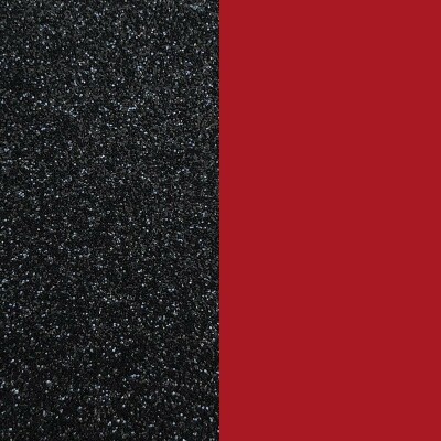 Vinyles pour jeton Les Georgettes Les Clipsables paillettes noires / rouge, 15mm