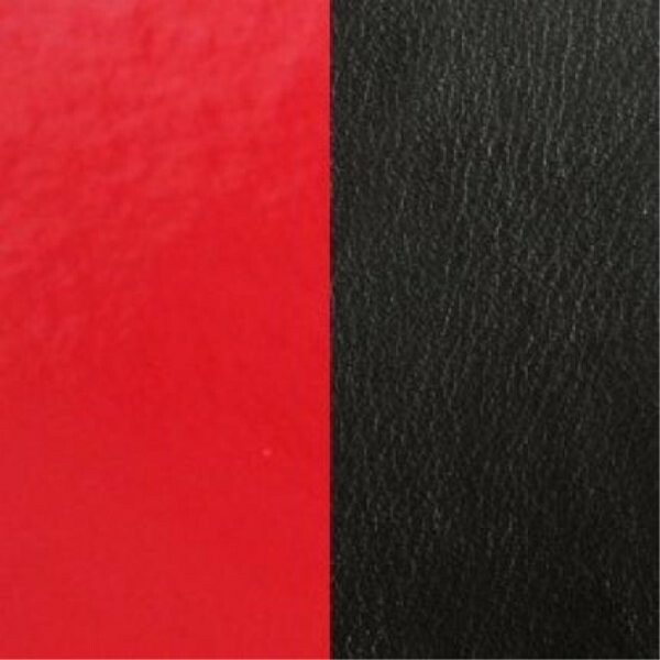 Cuir pour pendentif Les Georgettes rouge vernis / noir, 50mm