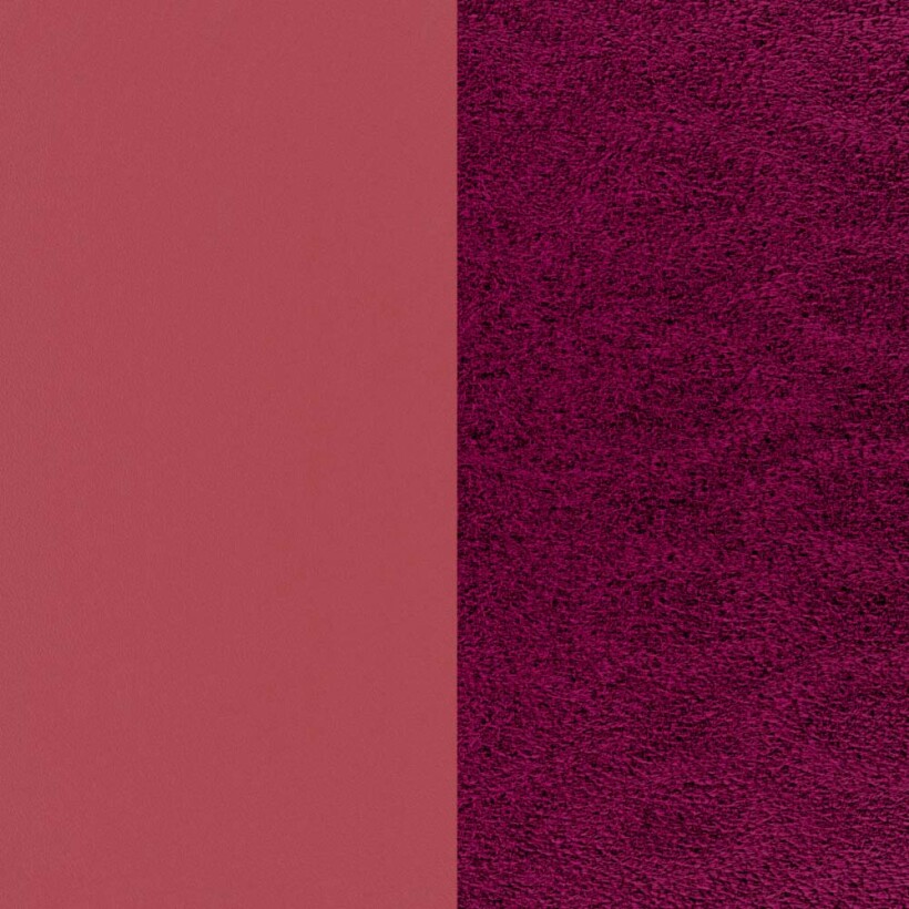 Cuir pour boucles d'oreilles dormeuses Les Georgettes amaryllis rose/fushia exo, 16mm