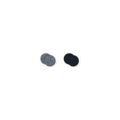 Cuir pour boucles d'oreilles Les Georgettes Jeans / Tempête, 16mm
