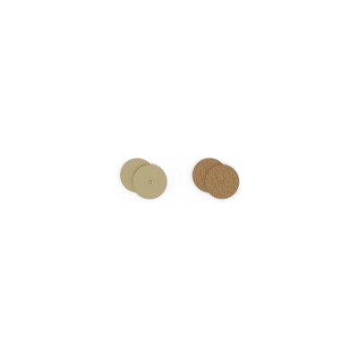 Cuir pour boucles d'oreilles Les Georgettes Sable Fin / Caramel, 16mm