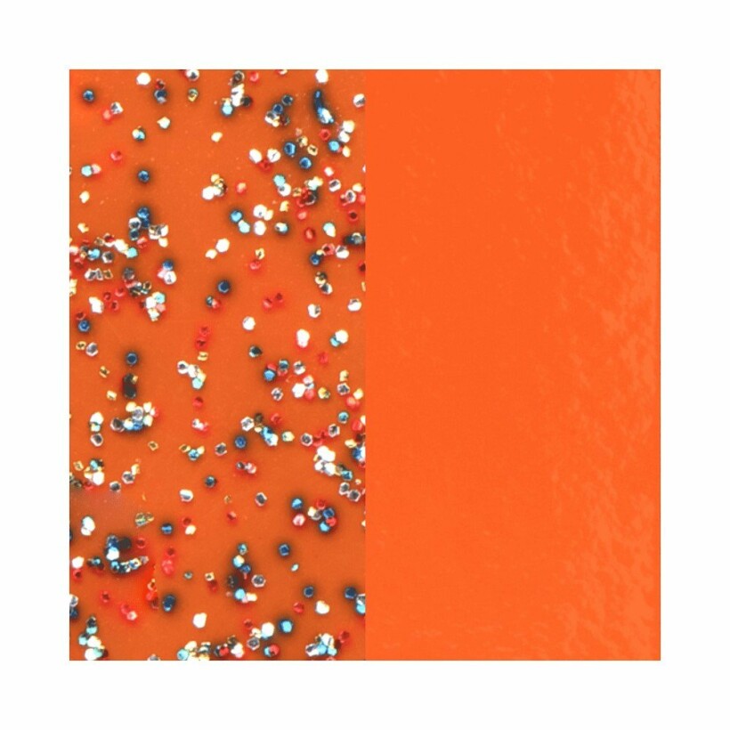 Vinyle pour boucles d'oreilles Les Georgettes Orange Pailleté / Orange Soft, 30mm