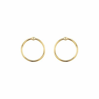 Boucles d'oreilles earjacket Les Georgettes Les Cumulables, finition dorée