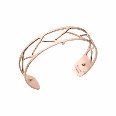 Bracelet manchette Les Georgettes Les Essentielles Tresse doré rose, 14mm