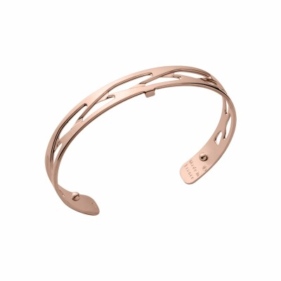 Bracelet manchette Les Georgettes Les Essentielles Tresse doré rose, 8mm