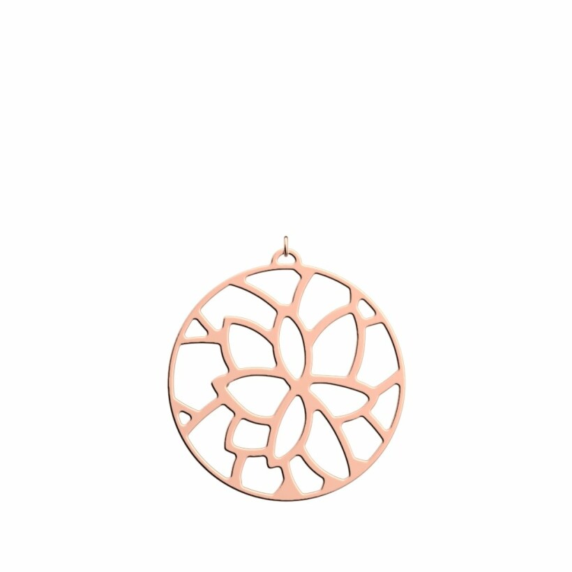 Pendentif Les Georgettes Les Essentielles Nénuphar doré rose, 45mm