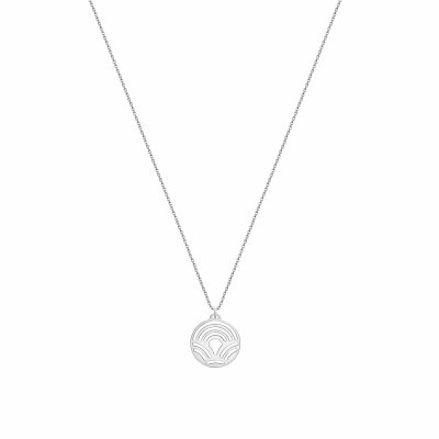 Pendentif Les Georgettes Les Essentielles Poisson argenté, 25mm