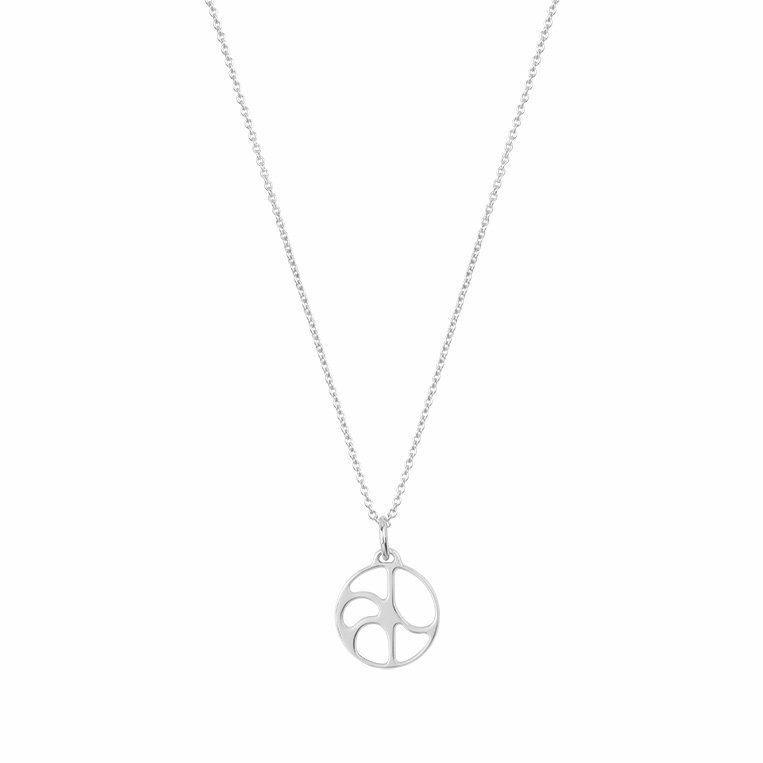 Pendentif Les Georgettes Les Essentielles Volute argenté, diamètre 16mm