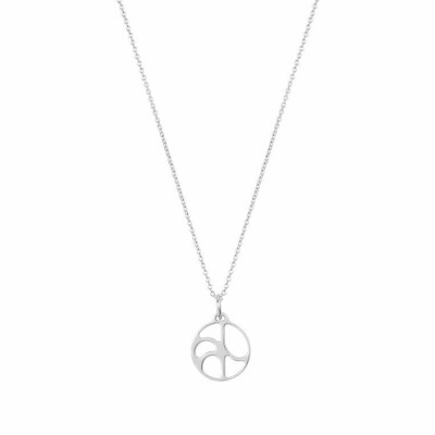 Pendentif Les Georgettes Les Essentielles Volute argenté, diamètre 16mm