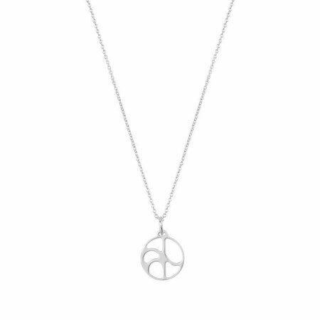 Pendentif Les Georgettes Les Essentielles Volute argenté, diamètre 16mm