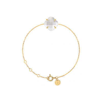 Bracelet Morganne Bello en or jaune et nacre