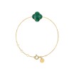 Bracelet Morganne Bello Victoria en or jaune et agate verte