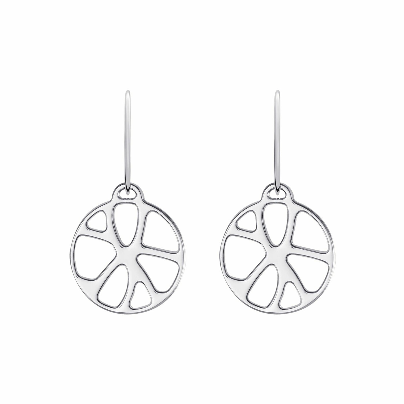 Boucles d'oreilles Les Georgettes Les Essentielles Nénuphar argentées, 16mm