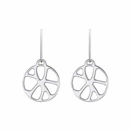 Boucles d'oreilles Les Georgettes Les Essentielles Nénuphar argentées, 16mm