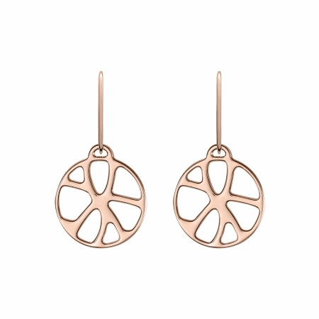 Boucles d'oreilles Les Georgettes Les Essentielles Nénuphar dorées rose, 16mm