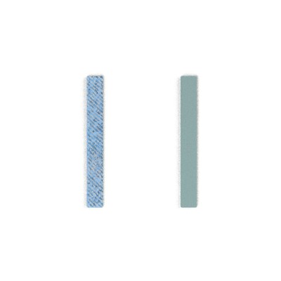 Cuir pour bague Les Georgettes Denim Irisé / Céleste, 8mm