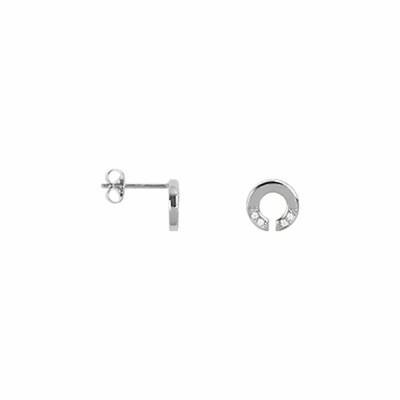 Boucles d'oreilles Saunier Aura en argent