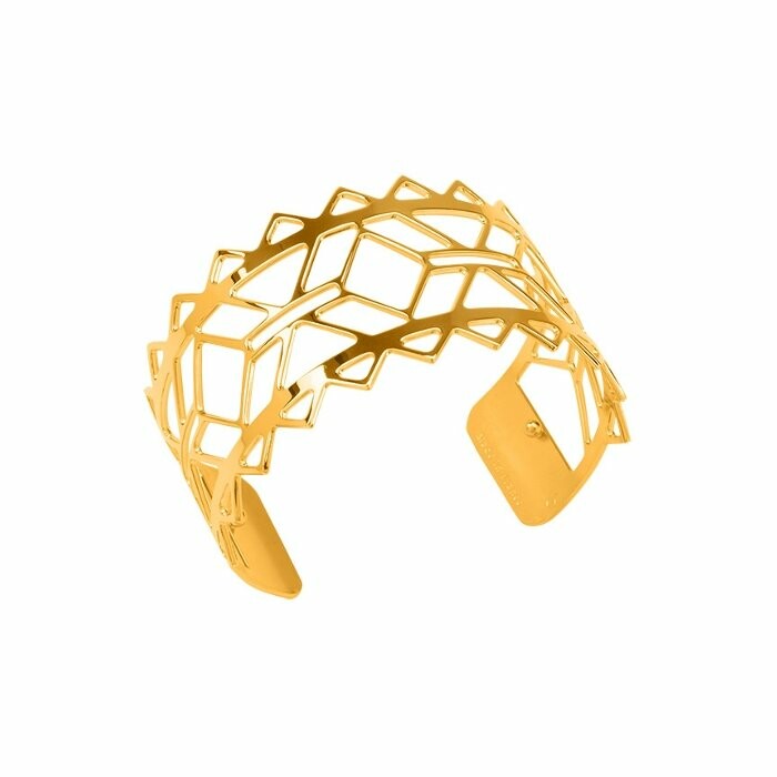 Bracelet manchette Les Georgettes Les Essentielles Inca doré, 25mm