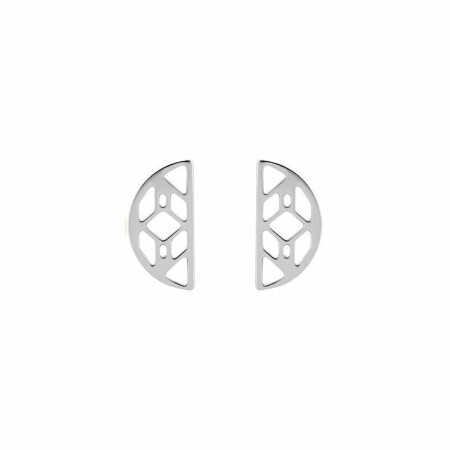 Boucles d'oreilles Les Georgettes Les Essentielles Inca argentées, 30mm