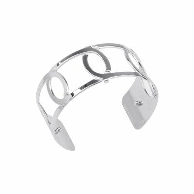 Bracelet manchette Les Georgettes Les Essentielles Maillon argenté, 25mm