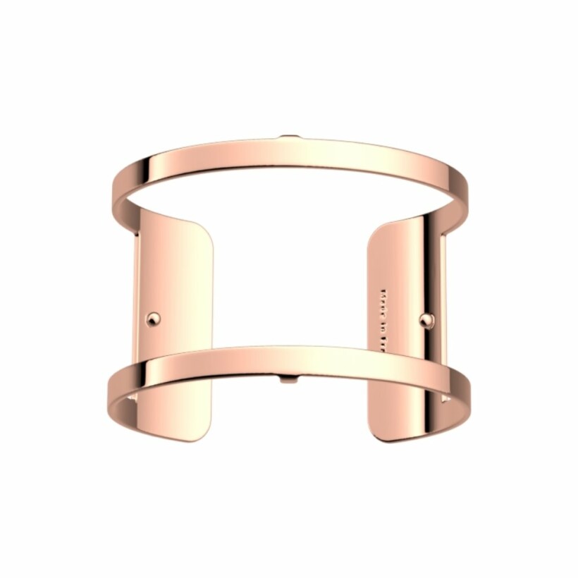 Bracelet manchette Les Georgettes Les Essentielles Pure doré rose, 40mm