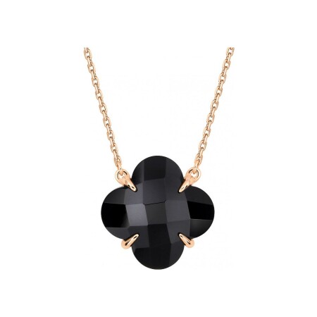 Collier Morganne Bello Victoria en or rose et onyx