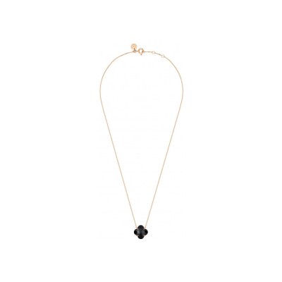 Collier Morganne Bello Victoria en or rose et onyx