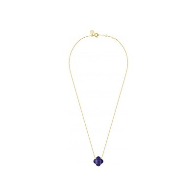 Collier Morganne Bello Victoria en or jaune et lapis lazuli