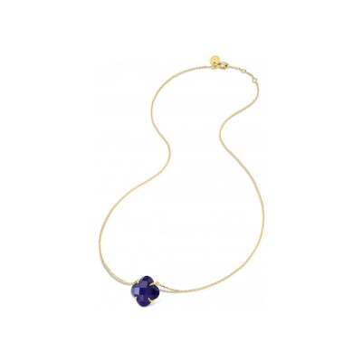 Collier Morganne Bello Victoria en or jaune et lapis lazuli