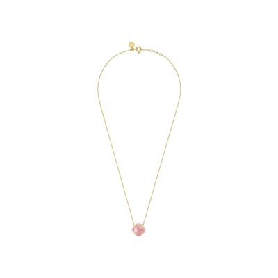 Collier Morganne Bello Victoria en or jaune et quartz guava