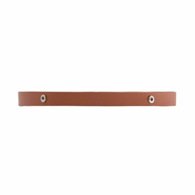 Ceinture Les Georgettes Les Essentielles en cuir camel, 68cm