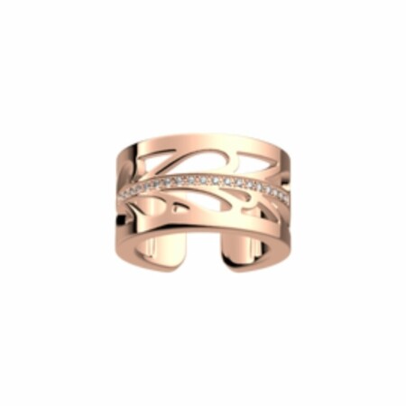 Bague Les Georgettes Les Précieuses Fontaine dorée rose, largeur 12mm, taille 56