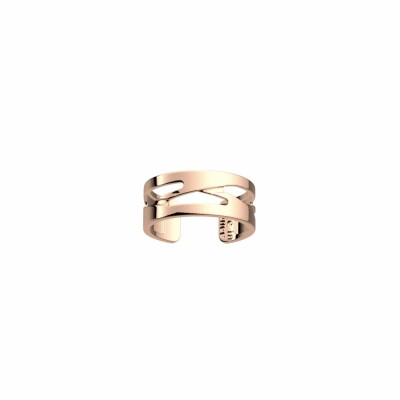 Bague Les Georgettes Les Essentielles Tresse dorée rose, taille S