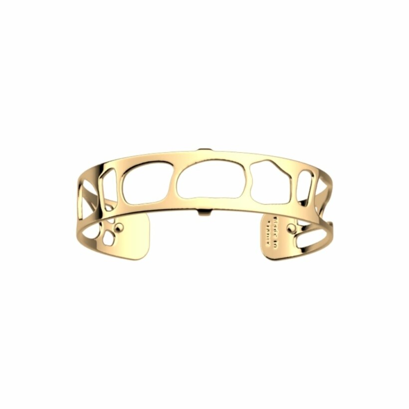 Bracelet manchette Les Georgettes Les Essentielles Léopard doré, 14mm