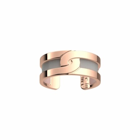 Bague Les Georgettes Les Essentielles Maillon dorée rose, largeur 8mm, taille 52