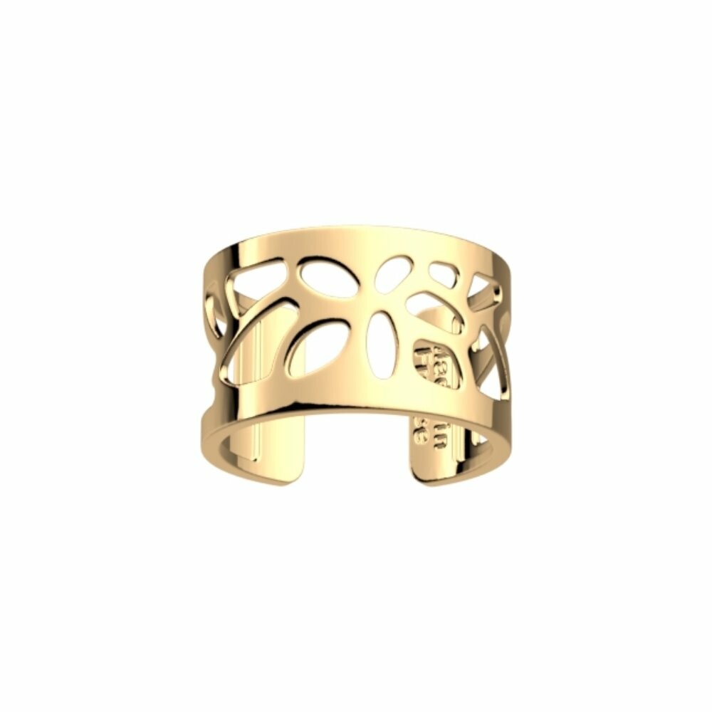 Bague Les Georgettes Les Essentielles Nénuphar dorée, largeur 12mm, taille 58