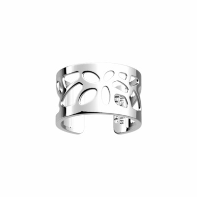 Bague Les Georgettes Les Essentielles Nénuphar argentée, largeur 12mm, taille 52