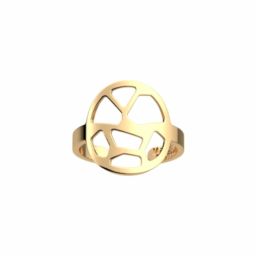 Bague Les Georgettes Les Essentielles Girafe dorée, largeur 16mm, taille 58